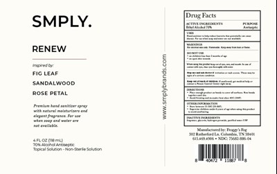 Smply Renew Hand Sanitizer (Fig 4oz)